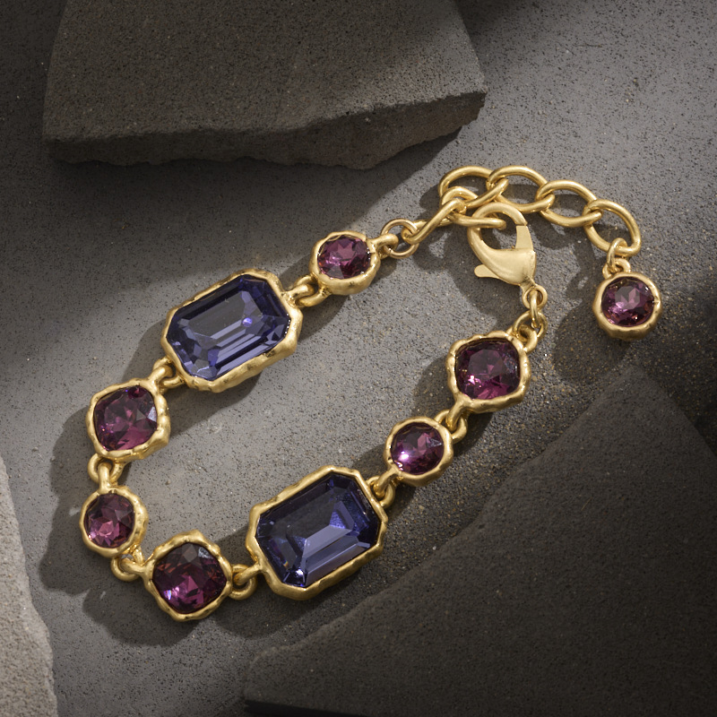 Oscar European and American medieval style fashion charm brilliant high-level sense design niche sparkling crystal adjustment bracelet