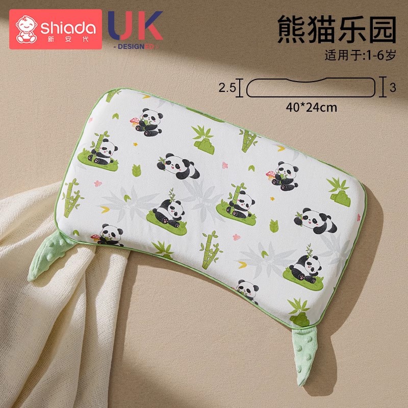 Almohada de espuma viscoelástica lavable y transpirable para bebés, disponible para dropshipping, apta para todas las estaciones, almohada infantil Clase A, almohada de confort para bebés.