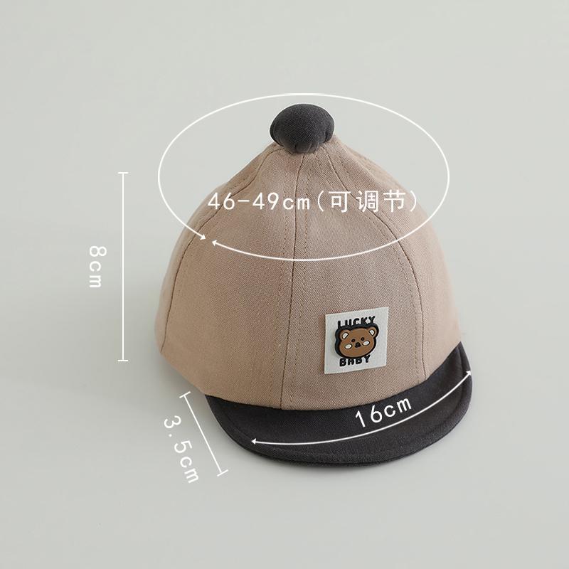 12-30 Sombreros para bebés de primavera y otoño delgados ajustables gorra gorra gor