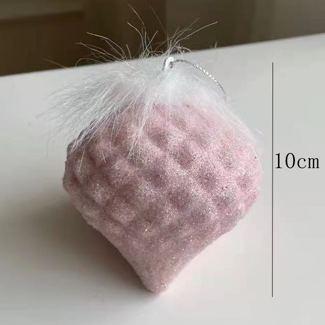 新しいクリスマス装飾ストラップ装飾クリスマスボールピンク重工シリーズ|undefined