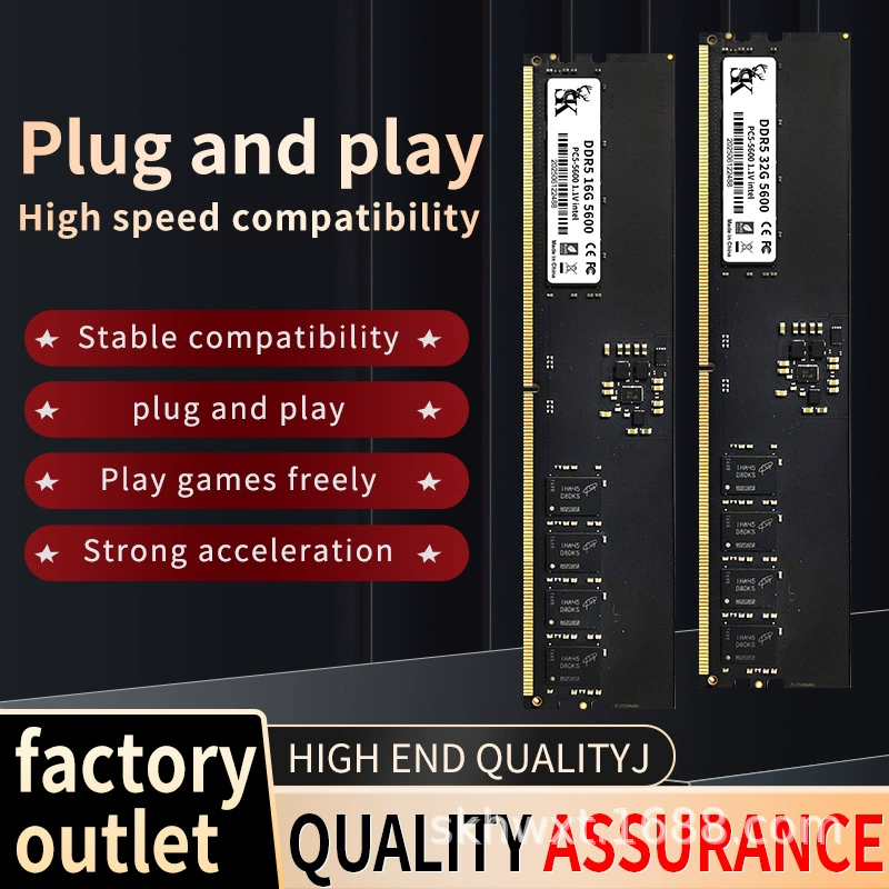 Английский новый модуль памяти DDR5 для настольных ПК 5600 16 ГБ, новый игровой модуль 32G 64G 4800 с разгоном
