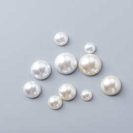 半圆面ABS塑料珍珠半球仿珍珠贴片圆珠手工diy制作饰品配件材料