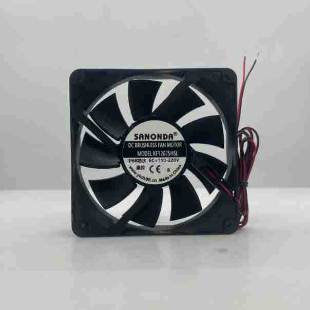 SANONDA 12025 IP68 灌胶防水EC110-220V 风冷柜、酒水柜专用风扇