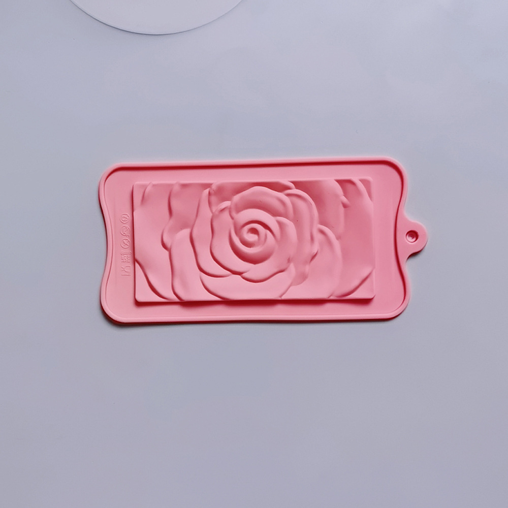 194 chocolate rosa galletas pastel molde de silicona dulces molde de postre utensilios de cocina para hornear harina de arroz