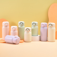 High-looking and simple 304 stainless steel mini thermos cup vacuum portable lock pocket cup student bounce cup