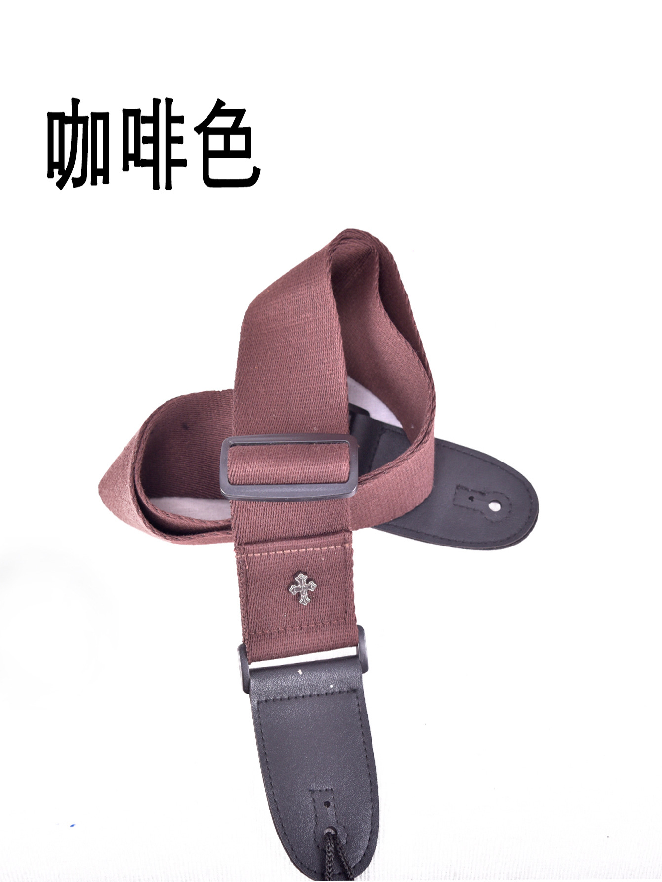 Personalidad, cinturón de guitarra de algodón cruzado, cinturón de bajo eléctrico, con bolsillo de palanca, fácil de usar