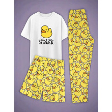 M 36654 Printed T-shirt Set ӡ����װ T ���羳����ͨ����