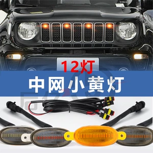 Car screen light 12 light small yellow lamp Raptor car modification in the net light pickup off-road wheel alarm light