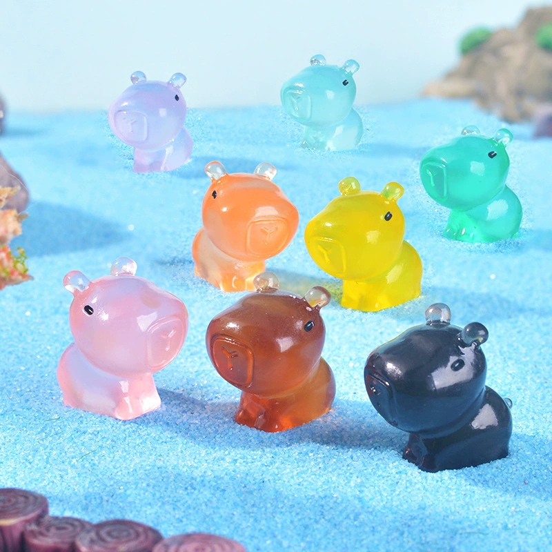 Микро-ландшафтный креативный милый уродливый милый Капибаладий ручной работы декоративные изделия из смолы мини-украшения