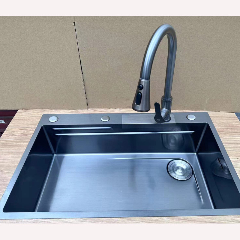 Uno por uno, el grifo del fregadero de la cascada Feiyu de la celebridad de Internet reemplaza el grifo de extracción modificado del mismo tamaño sin daños accesorios de instalación