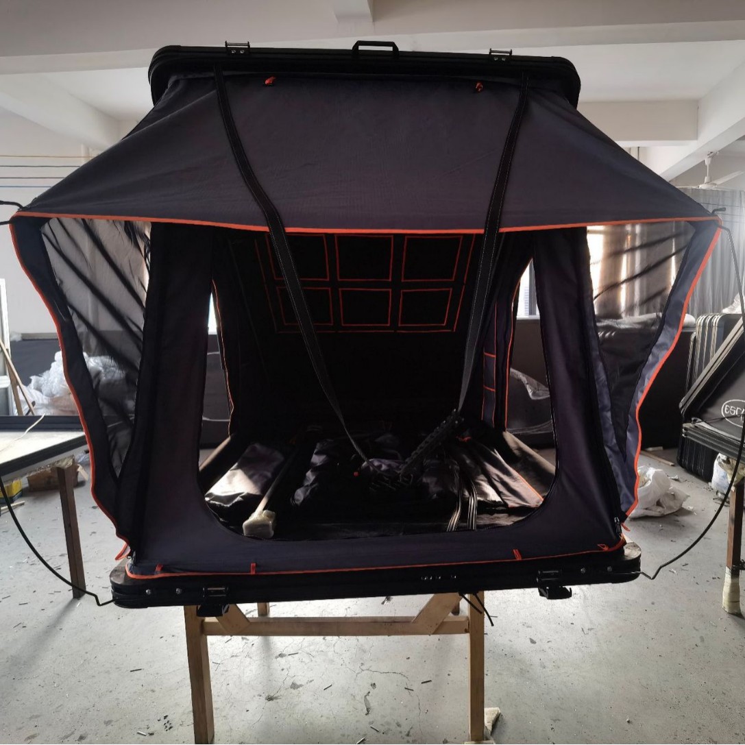 Aleación de aluminio tipo triángulo al aire libre carpa de techo carpa de carro de cáscara dura