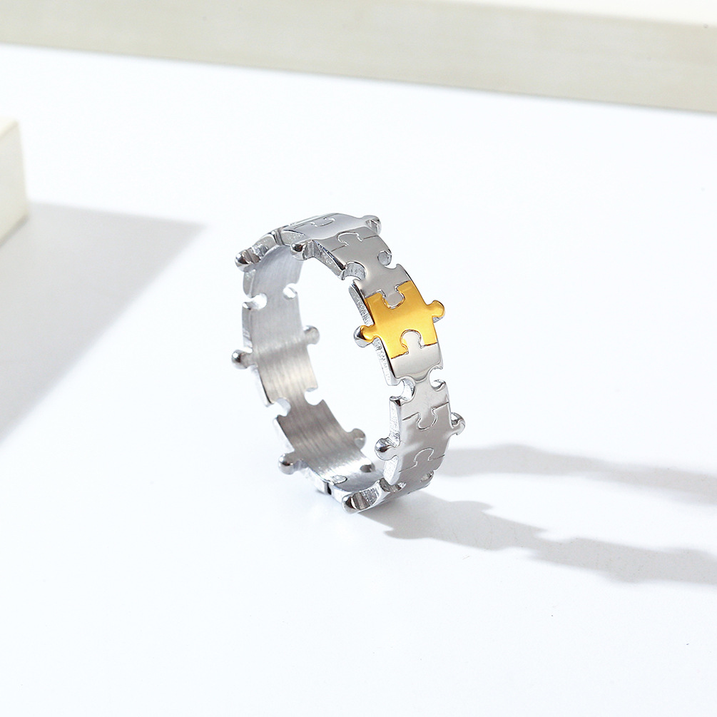 Brand small design brainteaser stainless steel