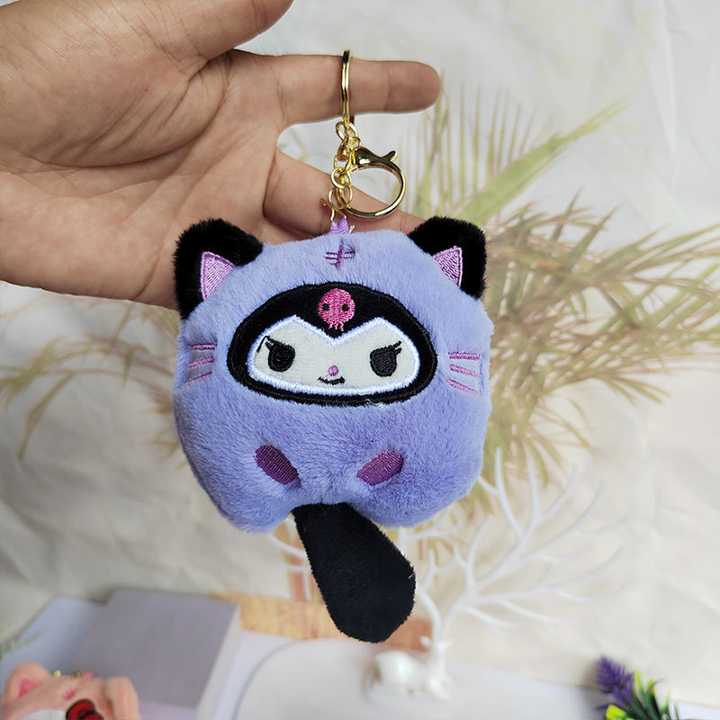 Popular Lollipop crossdressing Sanrio felpa colgante bolsa llavero adornos lindo boutique juguetes de peluche al por mayor