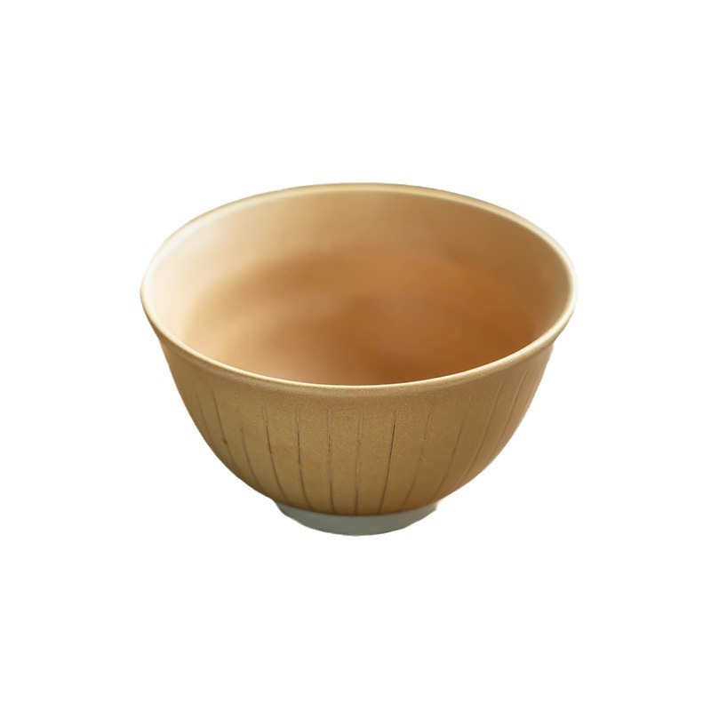 Tacos de arroz de cerámica retro creativos para el hogar, tazón de sopa, tazón de desayuno, tazón de ensalada, tazón de arroz de color sólido al por mayor