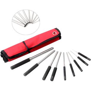 9-piece pin punch round punch suit 9pc pin punch suit punch chisel (1/16-5/16)