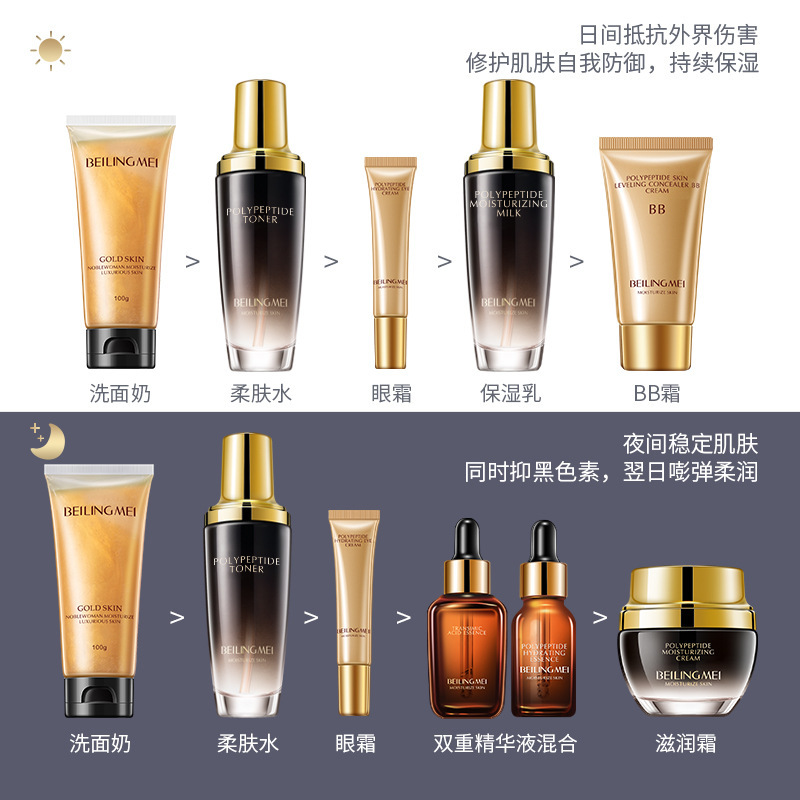 Beilingmei マルチペプチドセット保湿と水分補給化粧品美容スキンケア製品セットボックス工場直販弾性|undefined
