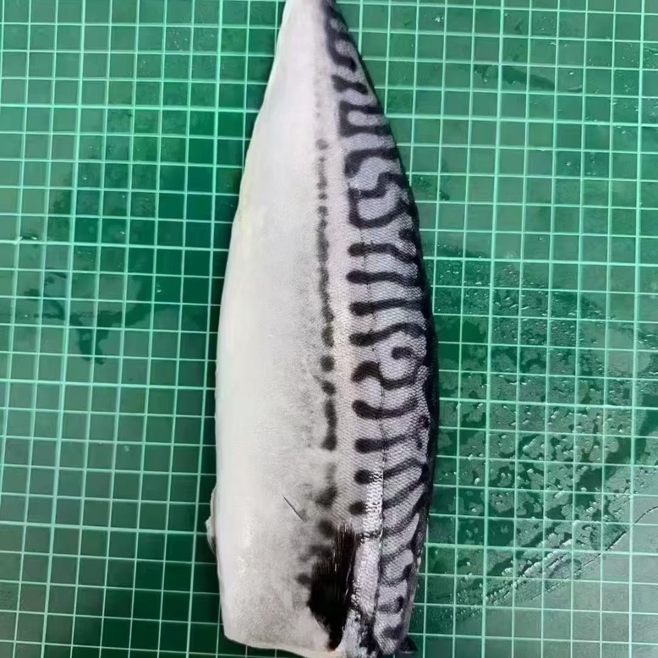 青花鱼片挪威进口特大鲐鲭鱼日式青占鱼烤鲭鱼片烧烤食材商用冷冻