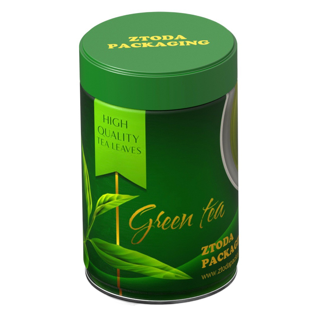 Lata de té verde Longjing con tapa fácil de abrir, lata de té con tapa de rosca sellada a prueba de humedad, lata de té Tieguanyin de 250g