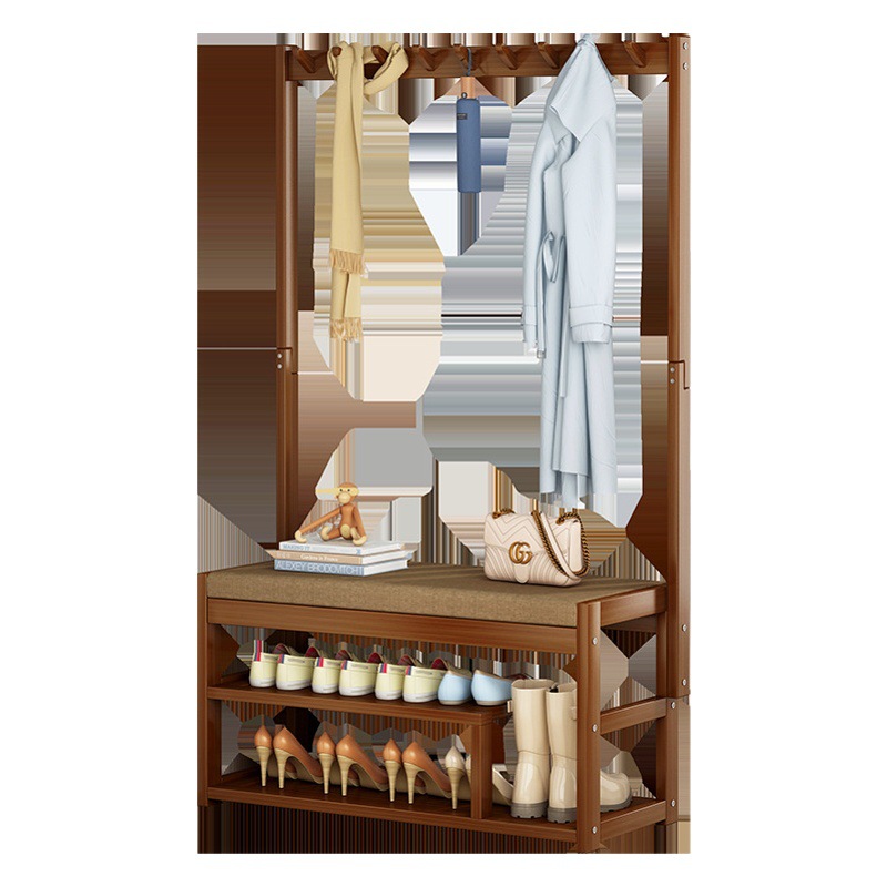 Zapatero perchero combinación integrada hogar simple piso puerta puede sentarse Cambio de zapatos taburete dormitorio percha