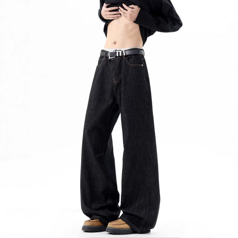 Men's Jeans 2026 New Style American High Street Niche Design Slimming and Height-Enhancing Versatile Straight-Leg Pants Men's Fashion Trend