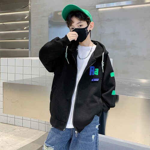 Spring 2024 children's clothing, Korean version, new children's clothing, boys' jackets, street handsome, middle-aged and older children's spring clothing, trendy jackets