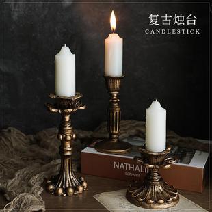 European and American Retro Candlestick Ornaments Candle Ins Style Popular Decoration Photo Props Romantic French Dinner Weidong