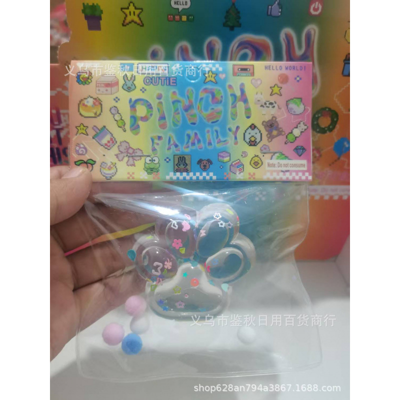Amazonas Taba Candy Extrusión Pinch Pinch Le juguetes de compresión reducida transfronterizos huellas de garras de gato juguetes extruidos al por mayor