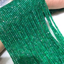 天然巴西绿玛瑙新款方糖钻石面半成品散珠 DIY饰品配件手链批发