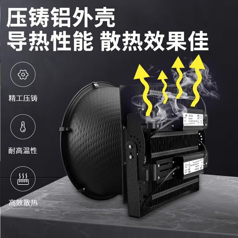 led塔吊灯1500W瓦大功率建筑之星防水照明户外工程工地探照灯射灯|undefined