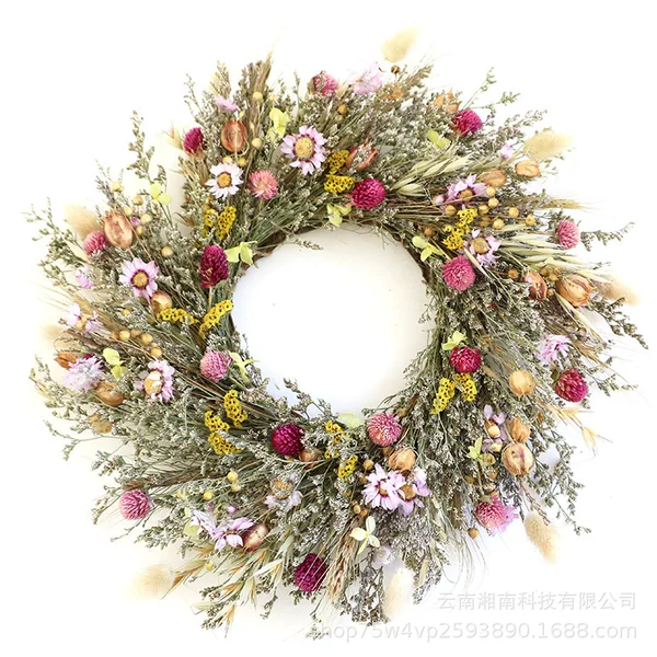 Christmas Wreath Wedding Bride Dried Flower Hair Accessories Headpiece Seaside Vacation Photo Shoot Accessories Party Decoration