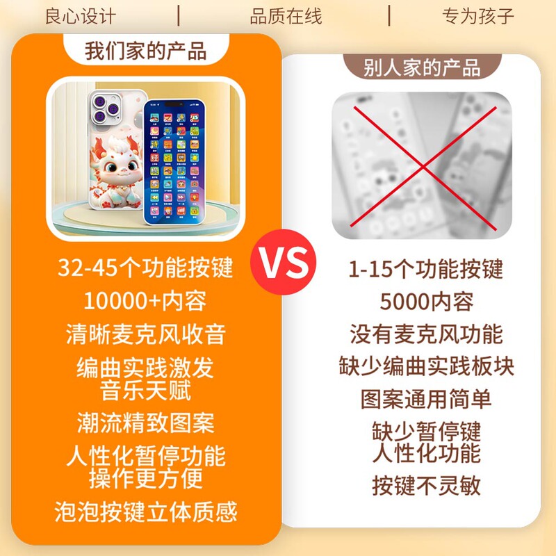 儿童多功能早教益智充电手机宝宝学习机音乐仿真电话故事机可啃咬|undefined