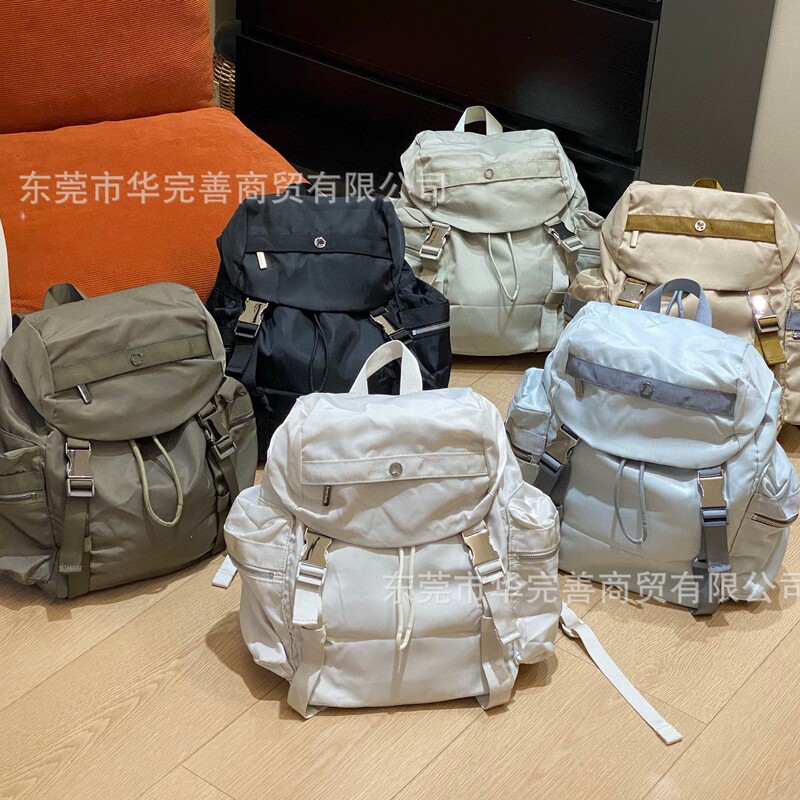 High-End Lulu Travel Backpack, Large Capacity, Casual Fitness 14L Backpack, Yoga Bag, Mountaineering Bag, Leisure Travel High-End Lulu Travel Backpack, Large Capacity, Casual Fitness 14L Backpack, Yoga Bag, Mountaineering Bag, Leisure Travel