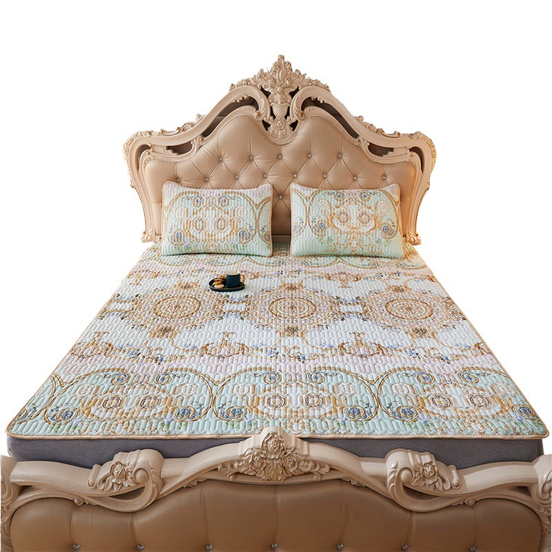 Оптовая продажа от производителя: Тайский латексный охлаждающий матрас, комплект из трех предметов, матрас из тенселя, складной, дышащий, из ледяного шелка, однотонный, для общежития