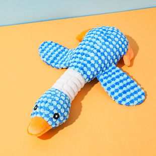 Dog Toy Plush Bite Resistant Sleeping Accompanying Voice Puppy Soothing Artifact Golden Hair Corgi Dog Pet Supplies