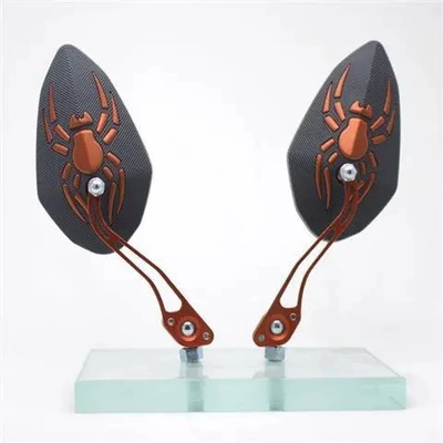 motorcycle electric scooter modified: Motorcycle rearview mirror - 2826-rear-view-mirror-orange