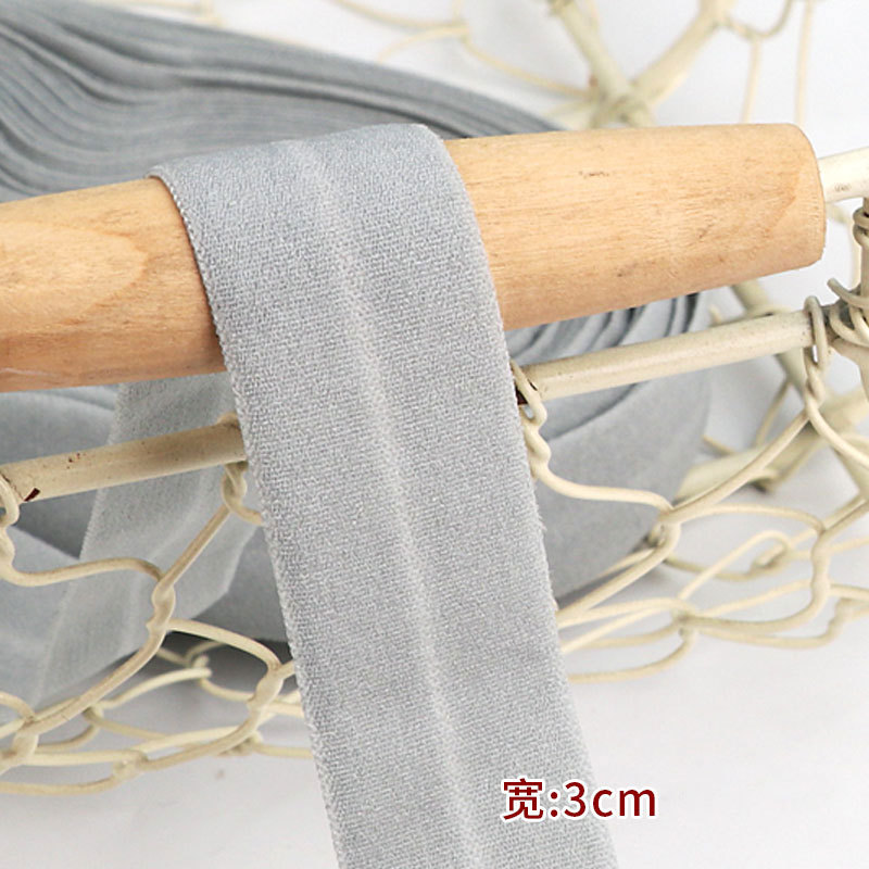 Tira de borde elástico de algodón accesorios de tela tira de borde de ropa de bebé cinta ropa interior banda elástica correa de tela plegable