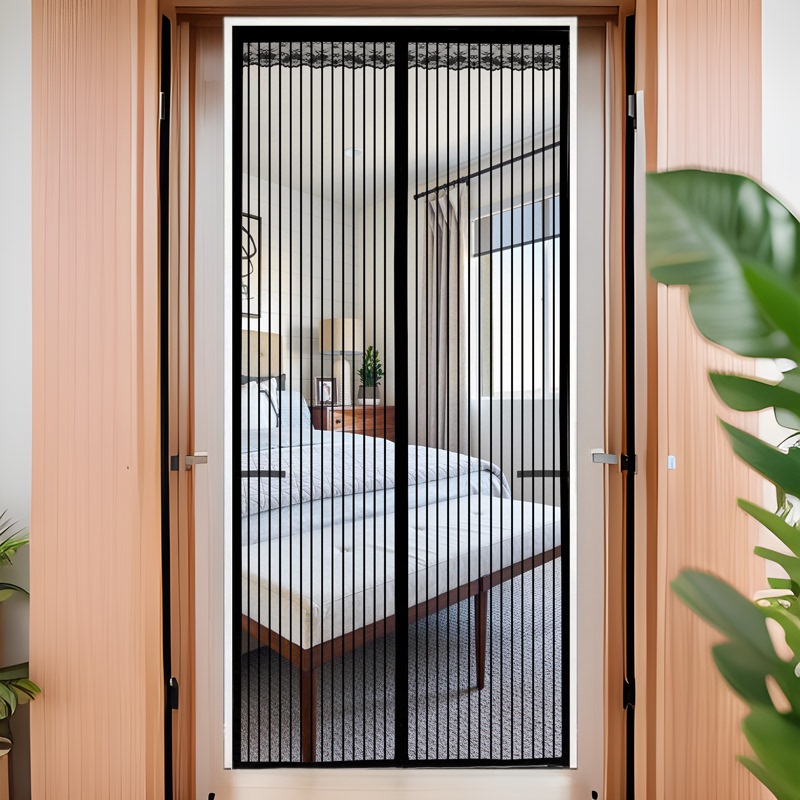Summer mosquito-proof door curtain Velcro bedroom living room magnetic suction partition curtain screen magnetic punch-free screen door screen window Summer mosquito-proof door curtain Velcro bedroom living room magnetic suction partition curtain screen magnetic punch-free screen door screen window