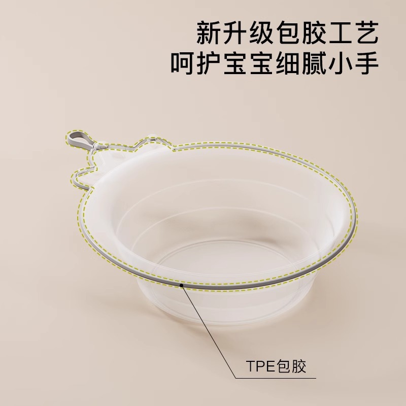 Lavabo plegable para niños, lavabo portátil para recién nacidos, lavabo de plástico grueso para bebés, lavabo pequeño para bebés domésticos