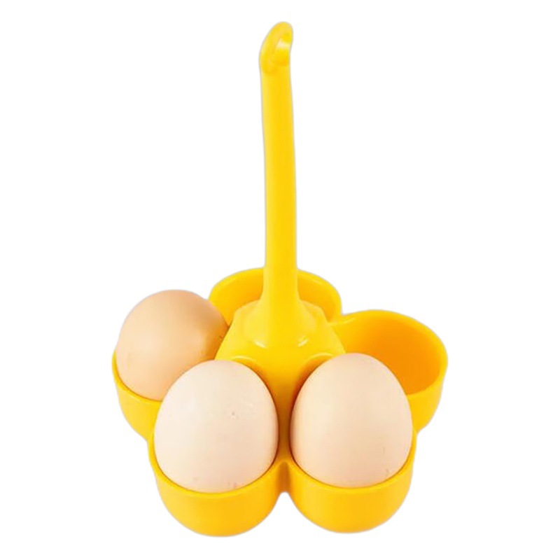 Fabricante complementario del huevo de los niños al vapor creativo resistente de alta temperatura de la categoría alimenticia de la bandeja del huevo del silicón de 5 agujeros de la caldera transfronteriza del huevo para cocer
