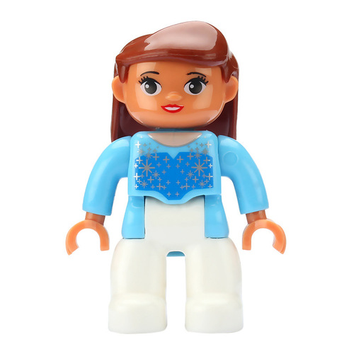Compatible with LEGO large particle building blocks, dolls, animal accessories and parts, educational assembling kindergarten children's toys