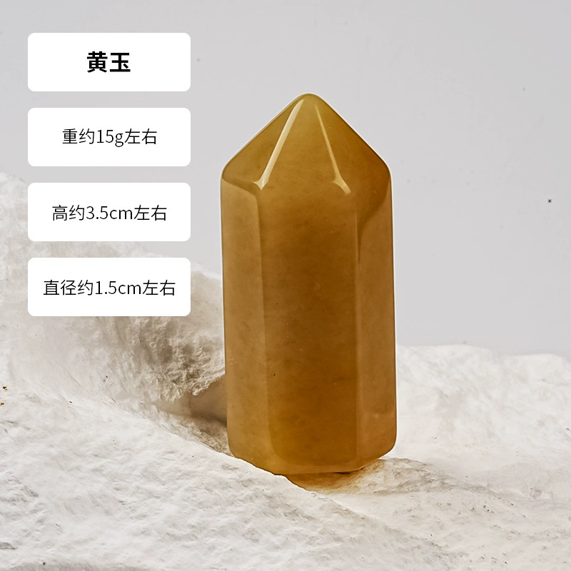 Кросс-бордер горячий продаж East China Sea природный кристалл шестигранный один столбик Роудинг Роуддинг разнообразные материалы кристаллический столб украшение подвеска качели