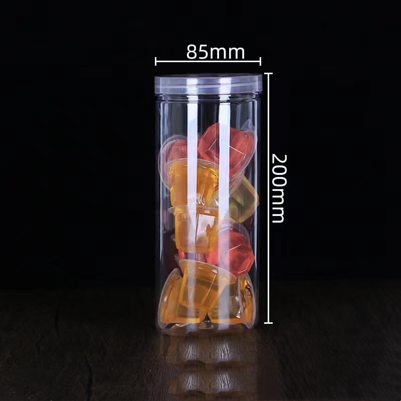 批发85X200花茶塑料瓶  1000ml零食坚果罐  面条罐