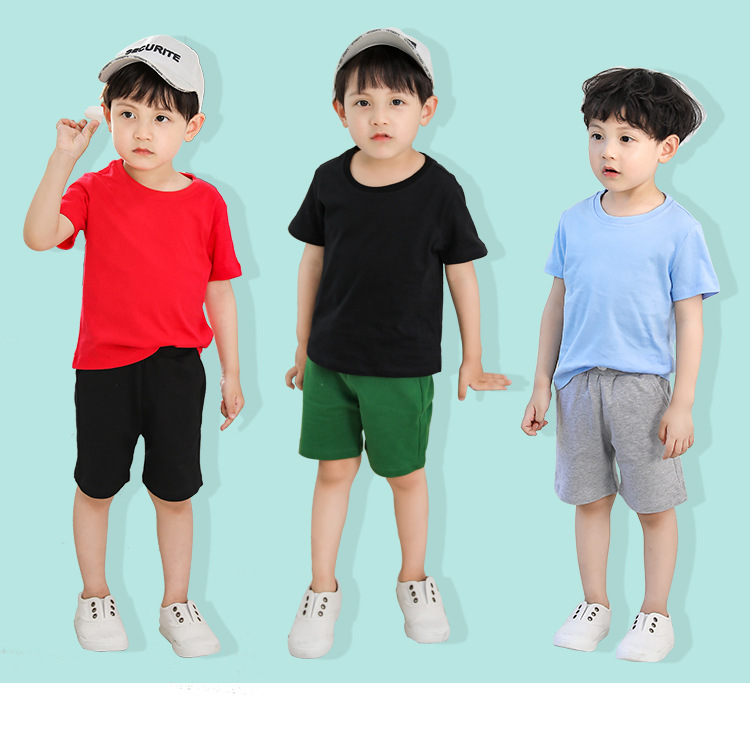 韩版童装新款2021夏季男童短袖女童T恤批发 儿童t恤服装一件代销详情4