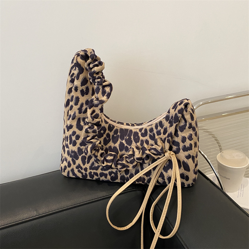 Bolso Tote con estampado de leopardo retro mujer 2024 otoño e invierno nuevo estilo de trabajo y viaje de gran capacidad Bolso de mensajero Bolso de hombro