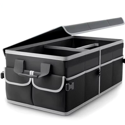 Car car car car trunk Car storage bag/box - gray-black-600d-50836832cm-excluding-this-cloth-handle