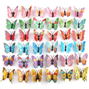 6cmpvc simulation butterfly creative art home curtain set decoration butterfly crafts