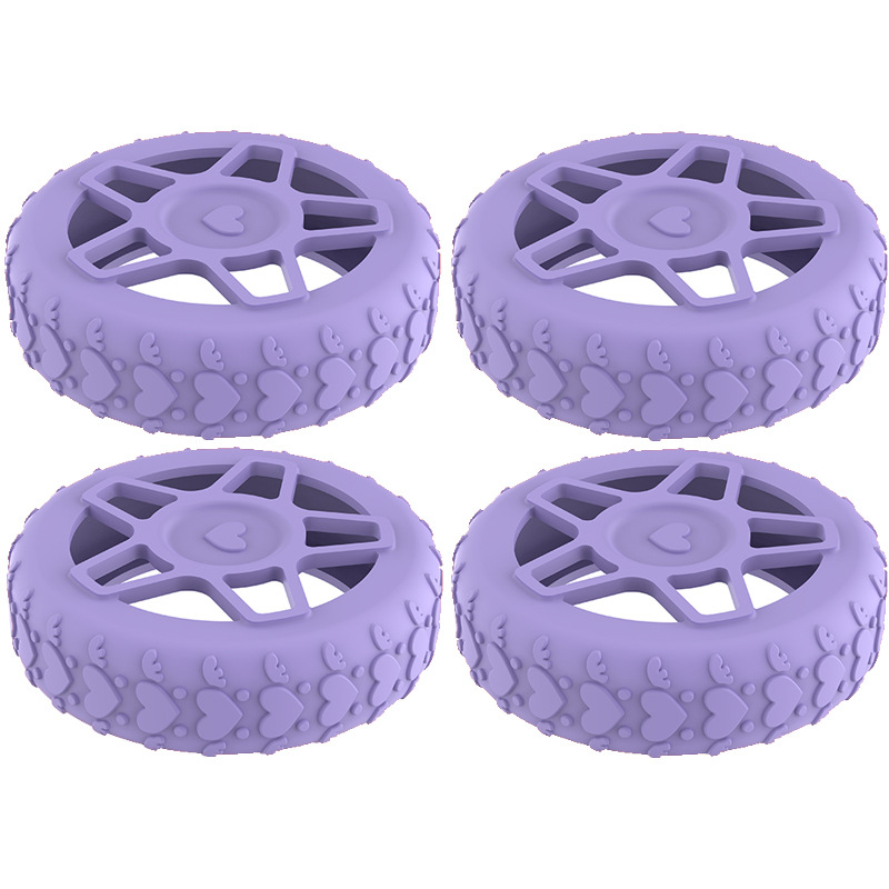 Caster shoesスーツケースホイールシリコン保護カバー耐摩耗性全包スーツケースホイールシリコン保護カバー