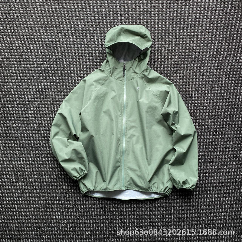 原厂品质GDW轻量机能压胶防水冲锋衣户外运动越野男女款连帽夹克|undefined