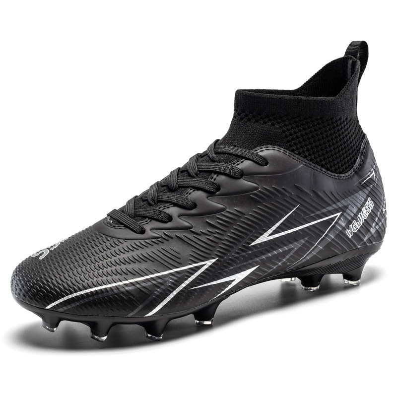 Nuevos zapatos de fútbol transfronterizos para hombres y mujeres de alto nivel estudiantes adultos competición del campus zapatos de clavos largos fábrica de zapatos de entrenamiento femenino