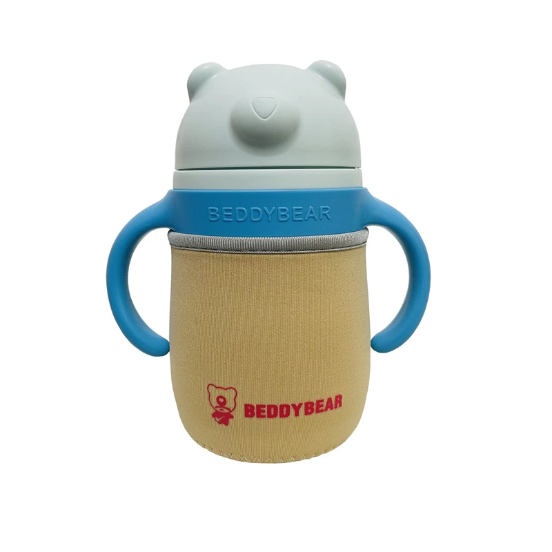Детская бутылочка BeddyBear с нескользящим льняным чехлом, защитный чехол и аксессуары
